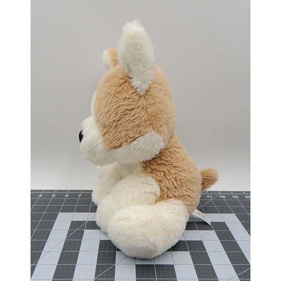 Spark Create Imagine Corgi Puppy Plush Dog 10 Inch Stuffed Animal White Tan - Picture 2 of 10